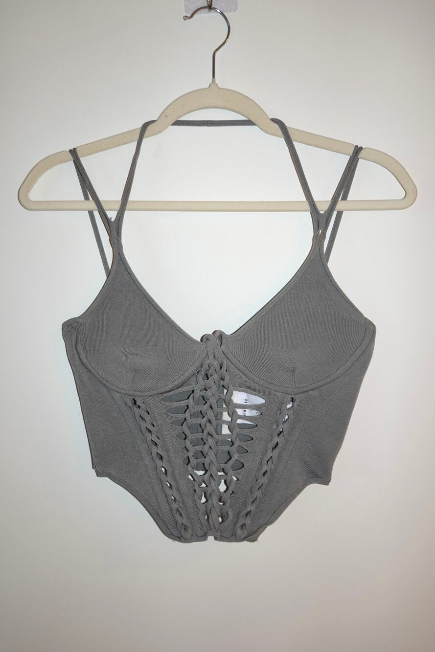 Dion Lee - Gray Knit Corset
